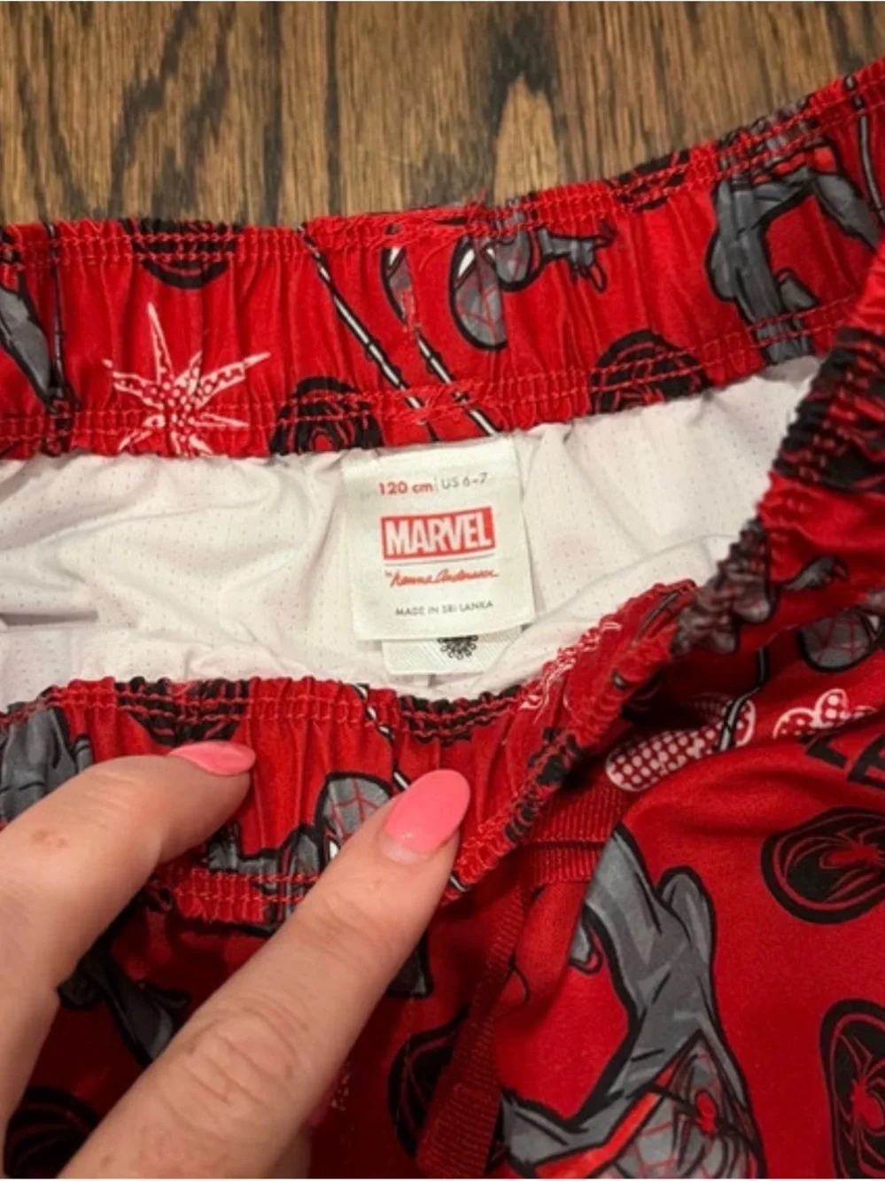 Hanna Andersson Red Miles Morales Swim Trunks